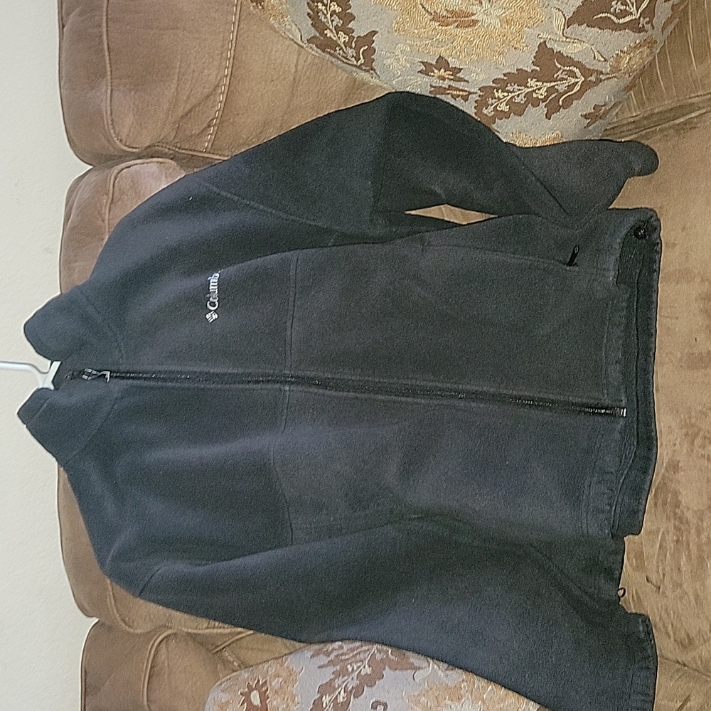 Columbia Fleece Jacket Size L Black